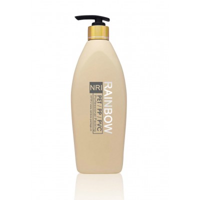 500ml PE shampoo bottle with lotion pump