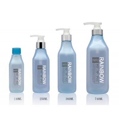 110ML, 250ML, 380ML, 740ML PET shampoo bottle with lotion pump