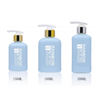 150ML, 180ML,200ML PET shampoo bottle with lotion pump